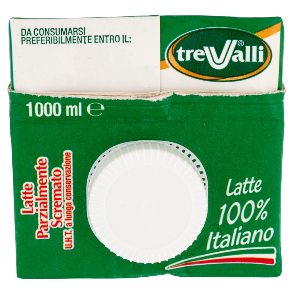 treValli Latte Parzialmente Scremato 1000 ml